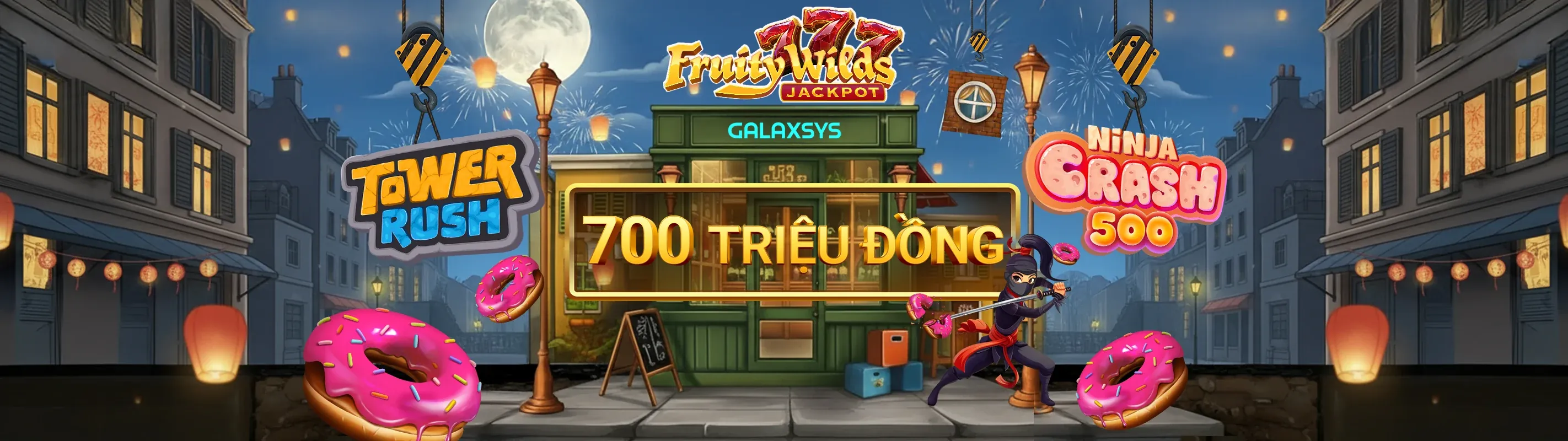 Hình ảnh chính Nổ Hũ bl5555.com với biểu tượng jackpot và các slot game rực rỡ